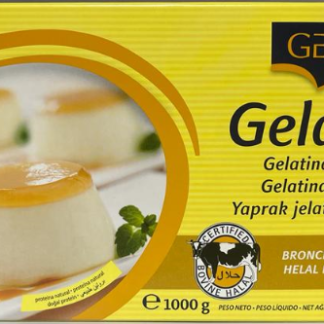 GELATINA - HALAL- EN LAMINAS ORO caja 1 kg