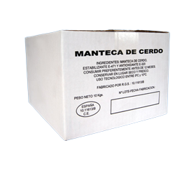 Manteca de Cerdo Caja 10 kg