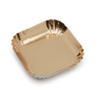 PLATILLO ESTR.CUADRADO ORO