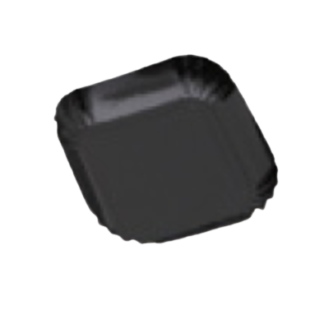 PLATILLO ESTR.CUADRADO NEGRO