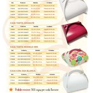 ESPECIAL CAJAS PARA PASTELES
