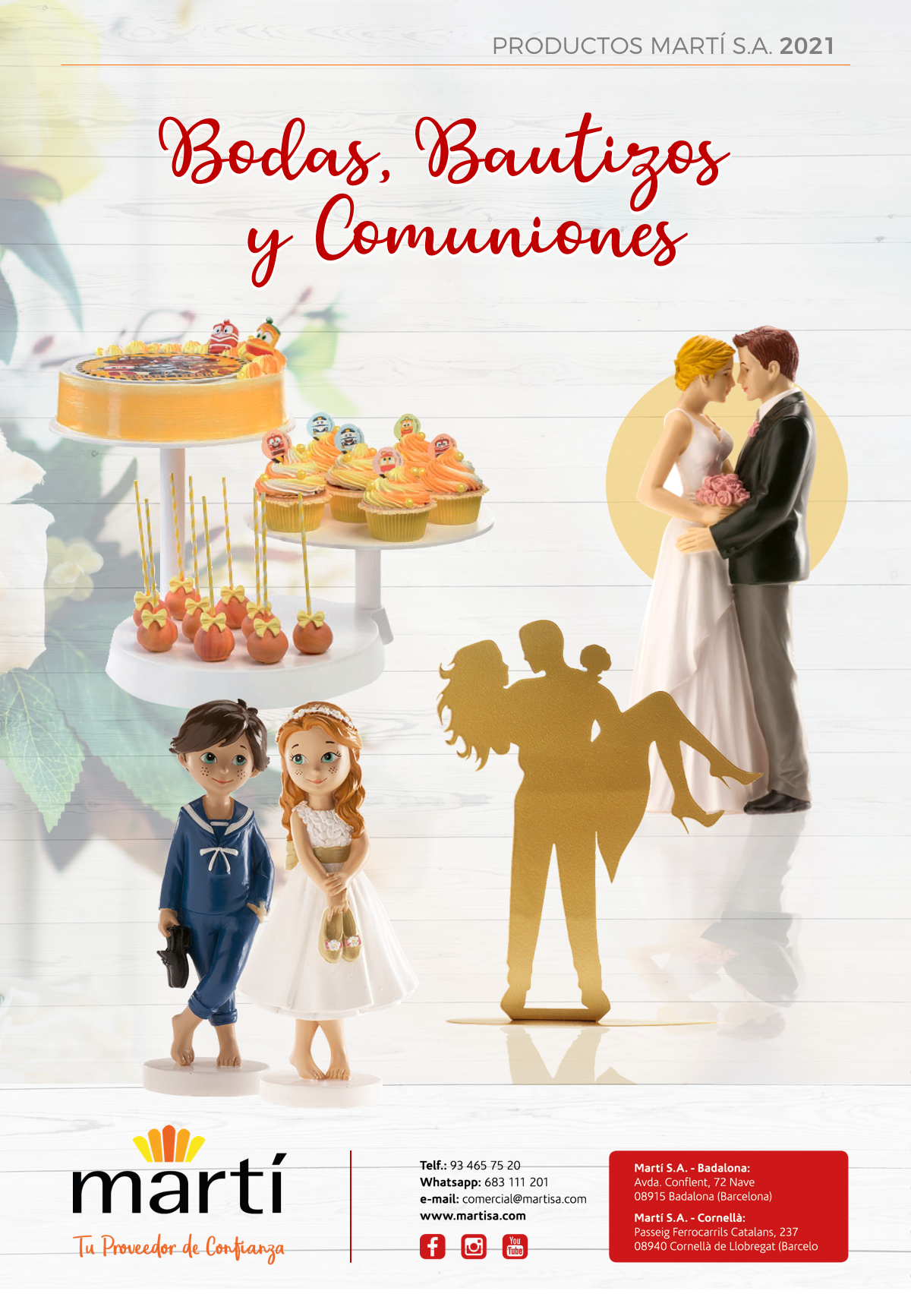 BODAS, BAUTIZOS Y COMUNIONES 2021