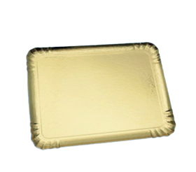 BANDEJA DORADA INCRUSTADA