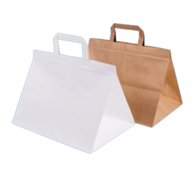 BOLSA ASA PLANA KRAFT BASE