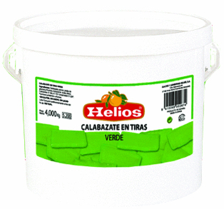 CALABACETE VERDE TIRAS ESCURRIDO -H- cubo 4 kg